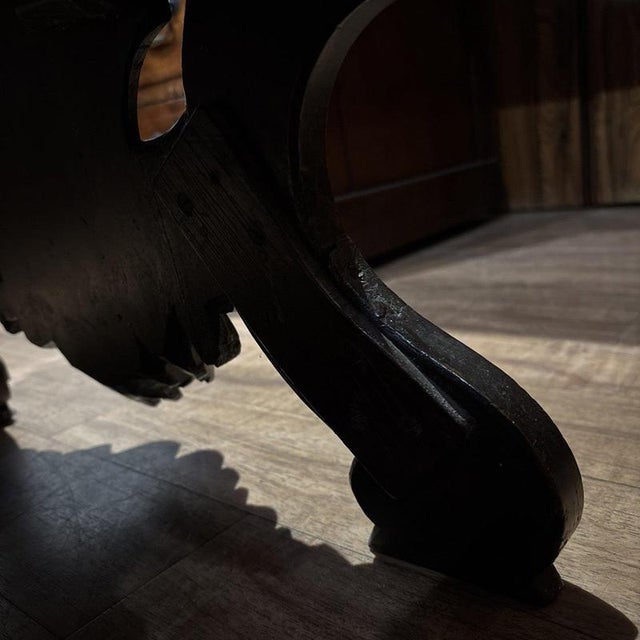 Victorian Italian Carved Walnut Low Lamp Table For Sale - Image 13 of 14