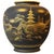 Measurements: 12.5" x 10.5" Opening - 6" Matte Black with Gold Design and detailing signed