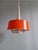 Philips Scandinavian Pendant Lights in Brushed Aluminum and Orange Lacquered Metal from Philips, 1960s, Set of 2 For Sale - Image 4 of 18