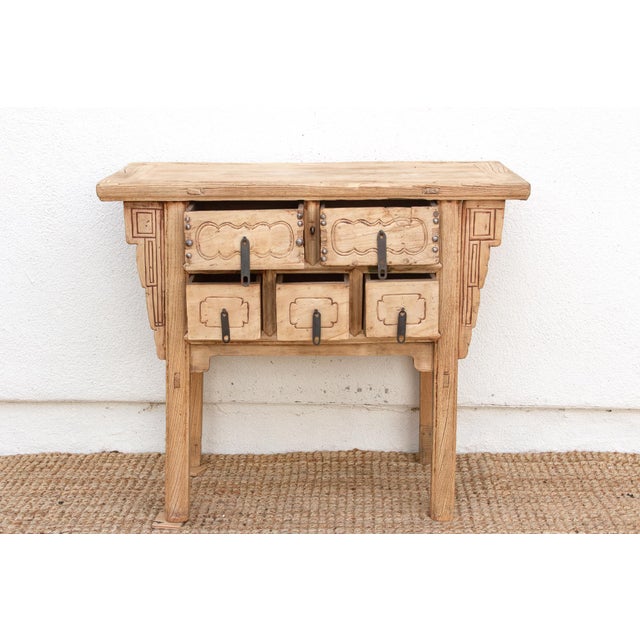 Antique 5-Drawer Altar Dresser W/Sunbleach Finish For Sale - Image 9 of 11