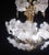 1970s Vintage Murano Style Crystal Glass Chandelier White Flowers, 1970s For Sale - Image 5 of 12
