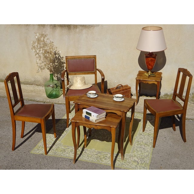 Mid-Century Modern Art Deco Bridge Chairs, 1940s, Set of 3 For Sale - Image 3 of 18