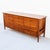 Wood Restored 1950s Mount Airy Walnut & Brass Sculptural Mid Century Lowboy Dresser, Attributed For Sale - Image 7 of 12