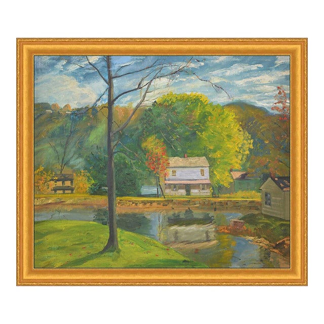 Early 20th Century Reflections of Tranquility, Jules Scalella For Sale