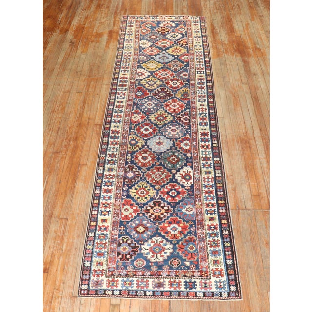 Islamic 19th Century Shirvan Caucasian Tribal Runner - 3'3" x 12'6" For Sale - Image 3 of 10