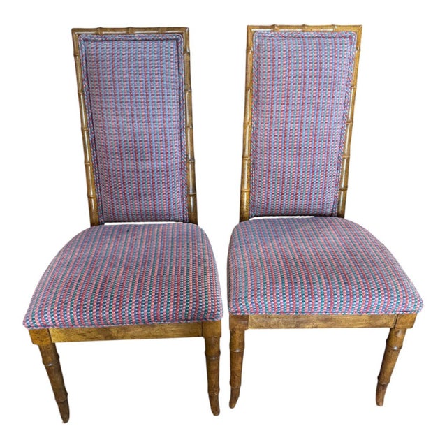Mid-Century Faux Bamboo/Rattan Dining Set For Sale - Image 18 of 18