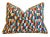 Custom-tailored pillows in designer contemporary geometric modern printed cotton fabric depicting a beautiful colorful...