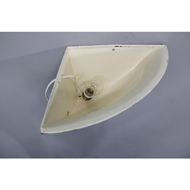 Art Deco Corner Wall Sconces in Patinated Copper, 1930s, Set of 2 For Sale - Image 6 of 12