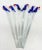 Vintage Cobalt Blue Glass Toucan Bird Swizzle Sticks/ Cocktail Stirrers - Set of 6 For Sale In Houston - Image 6 of 8