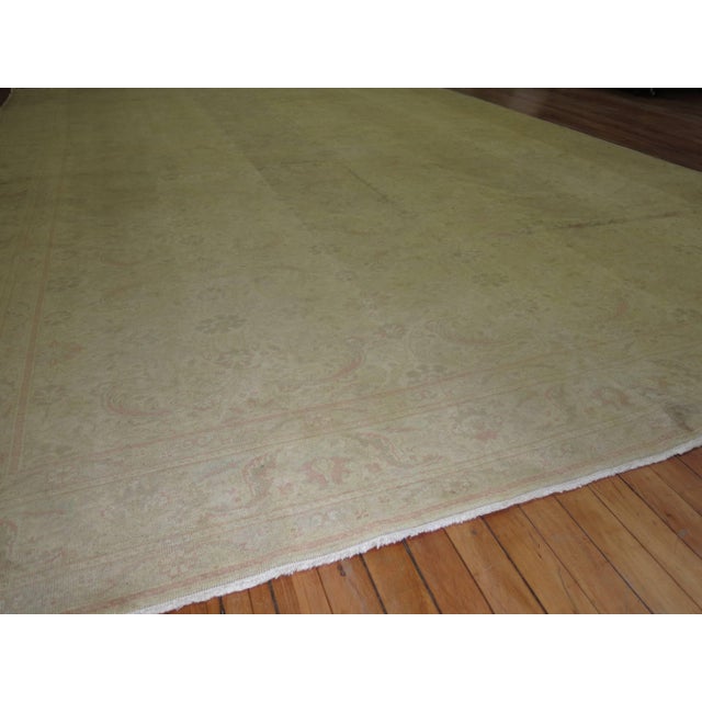 Pale Turkish Room size Rug For Sale - Image 10 of 18