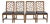 Vintage Hollywood Regency Faux Bamboo Lattice Dining Chair by Century - Set of 4 For Sale