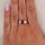 GIA-certified natural 2.00 carat vivid red Burma ruby with a trade-described “Pigeon's Blood” color appearance is set in...