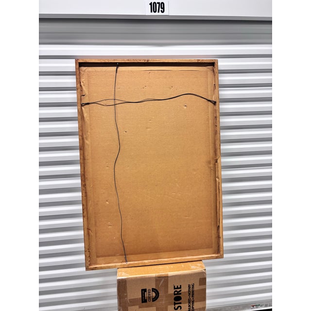 Vintage Indigenous Amazonian Bark Fiber Painting, Traditionally Crafted From Beaten Tree Bark with Natural Pigment Drawings of Local Fauna For Sale In Miami - Image 6 of 12