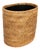 Artifacts Rattan Oval Waste Basket with Metal Liner in Honey Brown - 11" For Sale