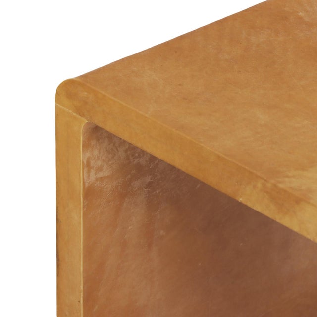 Early 21st Century A Nesting Set of Two Parchment Coffee Tables in the Manner of Jean-Michel Frank For Sale - Image 5 of 6