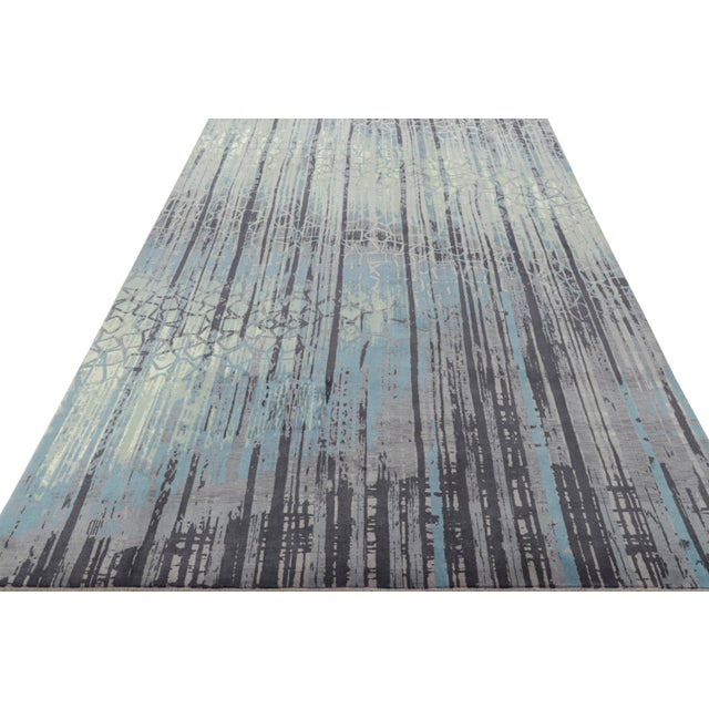 2010s Rug & Kilim’s Modern Abstract Rug With Geometric Patterns “Zarmix” For Sale - Image 5 of 7