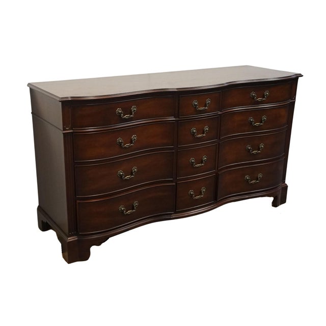 KINDEL FURNITURE Solid Mahogany Traditional Style 66" Triple Dresser 36" High 66.25" Wide 22.5" Deep We specialize in high...