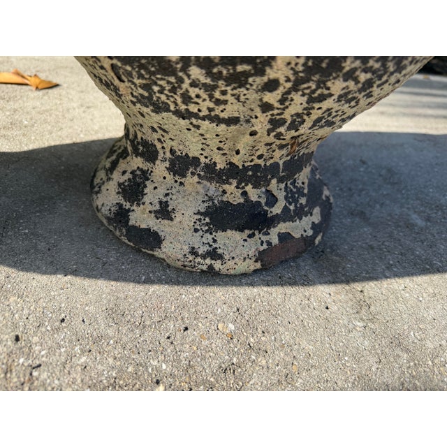 Vintage Volcanic Glaze Terracotta Garden Planters, Pair For Sale - Image 10 of 12