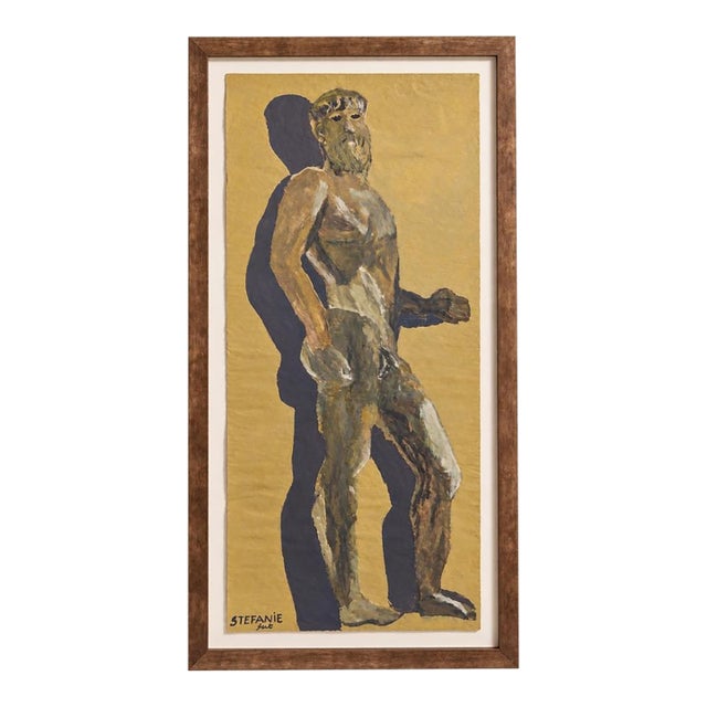 20th Century French Classical Contemporary Painting on Canvas For Sale