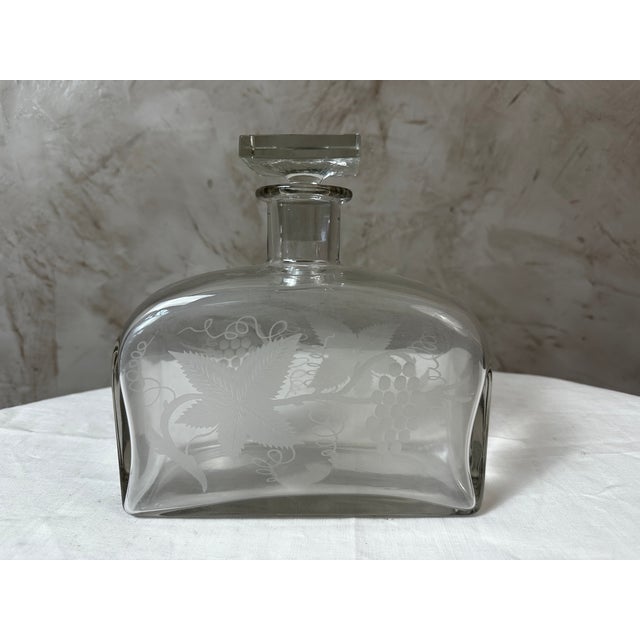 Vintage Glass Carafe, 1940 For Sale - Image 11 of 11