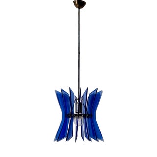 Pendant Lamp in Glass from Veca, 1970 For Sale