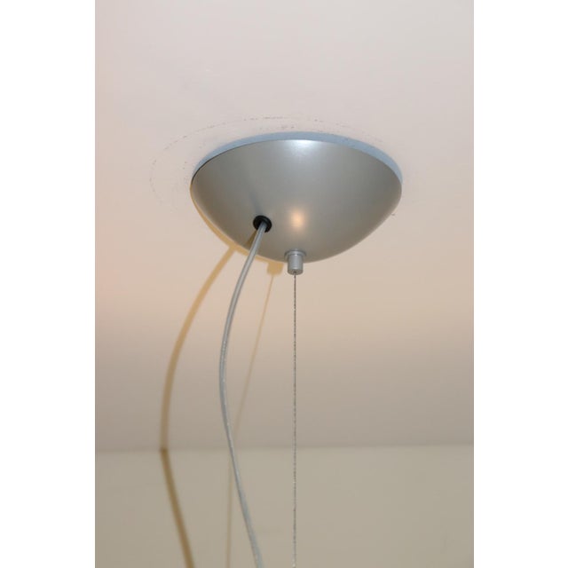 Aureliano Toso Mid-Century Modern Pendant Lamp White Murano Glass For Sale - Image 11 of 13