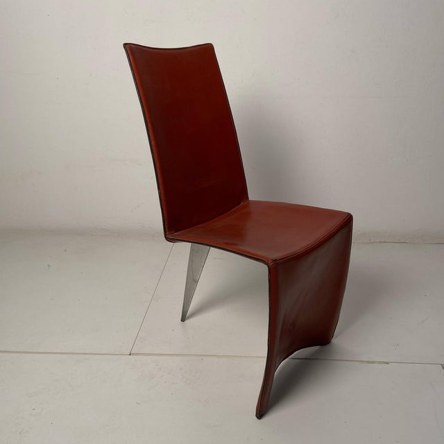 Red Ed Archer Chair by Philippe Starck for Aleph, Driade Spa, 1987 For Sale - Image 8 of 8