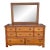 Vintage Ballman Cummings Solid Maple 8-Drawer Dresser With Mirror For Sale