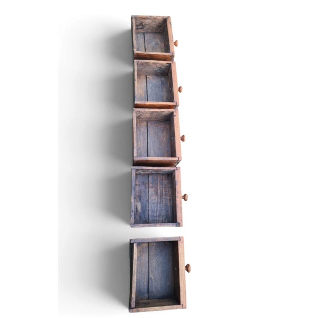 Antique French Kitchen Cabinet with Drawers and Hooks, 1900 For Sale - Image 13 of 17