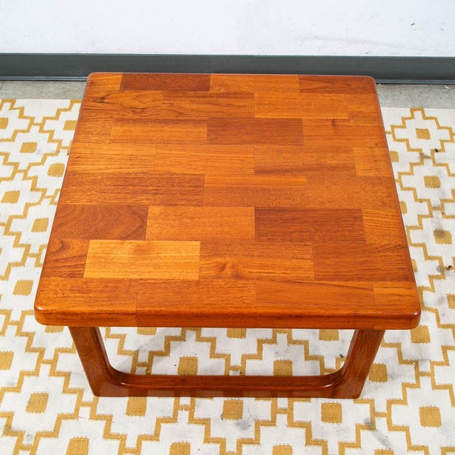 1960s Mid Century Danish Modern End Tables Side Nightstands Teak Square Niels Bach MCM For Sale In Sacramento - Image 6 of 12