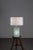 Blue Vintage Murano Glass Cube Table Lamp by Albano Poli for Poliarte, 1970s For Sale - Image 8 of 9