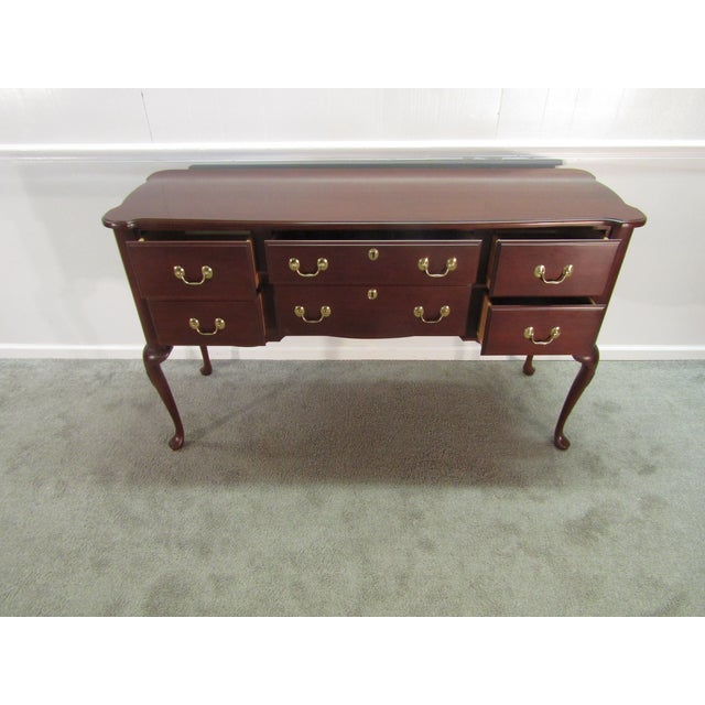 1990s 1990s Harden Solid Cherry Queen Anne Sideboard For Sale - Image 5 of 9
