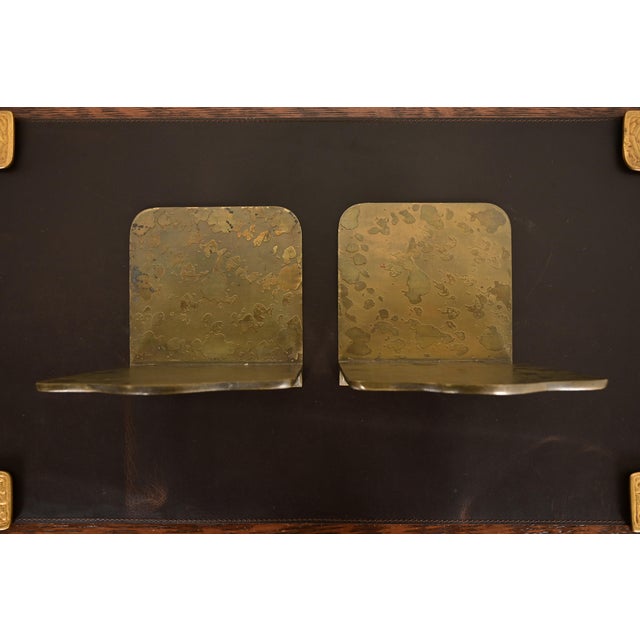 Early 20th Century Tiffany Studios New York Bronze Zodiac Bookends, Circa 1910 For Sale - Image 5 of 12