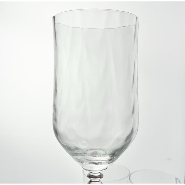 1970s Fostoria “Festive, Clear” Iced Tea Glasses - Set of 5 For Sale In Dallas - Image 6 of 6