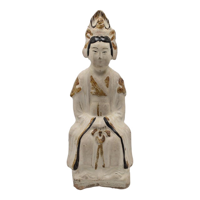Antique Chinese Stoneware Figure For Sale