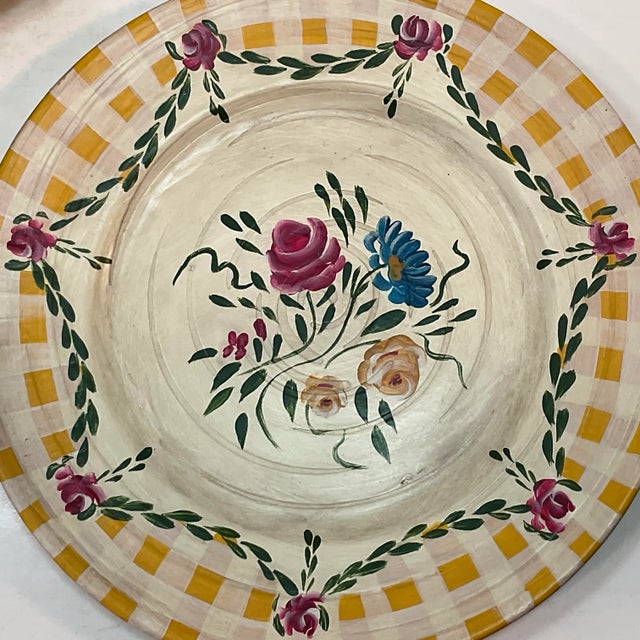 Late 20th Century French Country Decorative Plates Jane Keltner - Set of 3 For Sale - Image 10 of 12