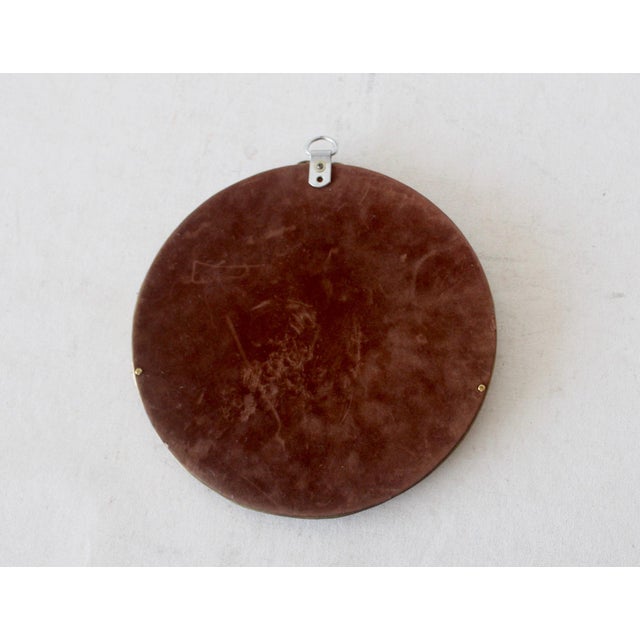 Vintage Brass Round Wall Mirror Duck Farmhouse Details For Sale In Miami - Image 6 of 9