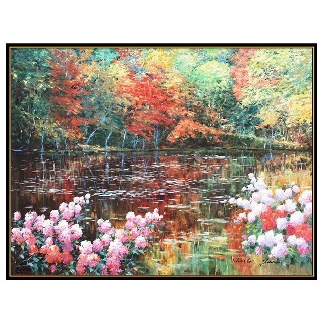 Impressionist Late 20th Century Hidden Pond, Charles Zhan For Sale - Image 3 of 5