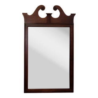 Vintage 20th Century Mahogany Chippendale Style Mirror For Sale