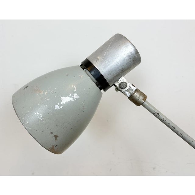 Industrial Grey Table Lamp from Elektrosvit, 1970s For Sale - Image 4 of 18