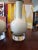 A very high end designer vintage pair of cream porcelain and lucite lamps. A true mid century modern Era original ( circa...