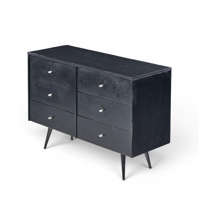 Wood Paul McCobb for Planner Group Mid Century Ebonized 6 Drawer Dresser For Sale - Image 7 of 7