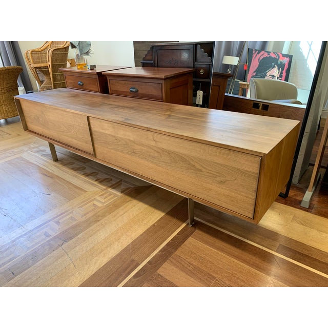 Room Board Smith Walnut Media Cabinet Chairish