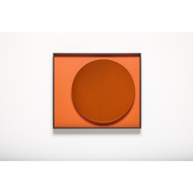 Black Red Glass Lacquered and Wood Frame Mirror Moon by Reda Amalou Design For Sale - Image 8 of 15