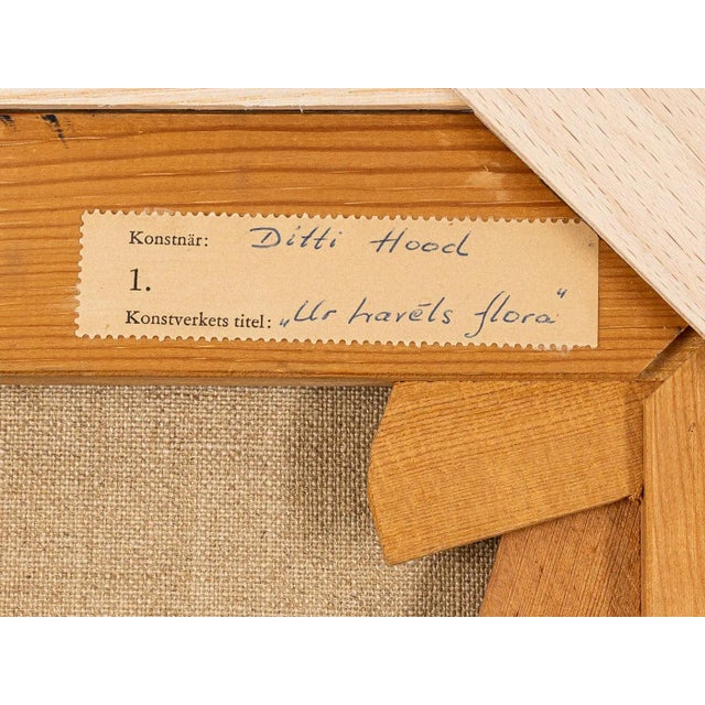 Ditti Hood, Ur Travels Flora, Oil on Canvas, Framed For Sale - Image 7 of 11