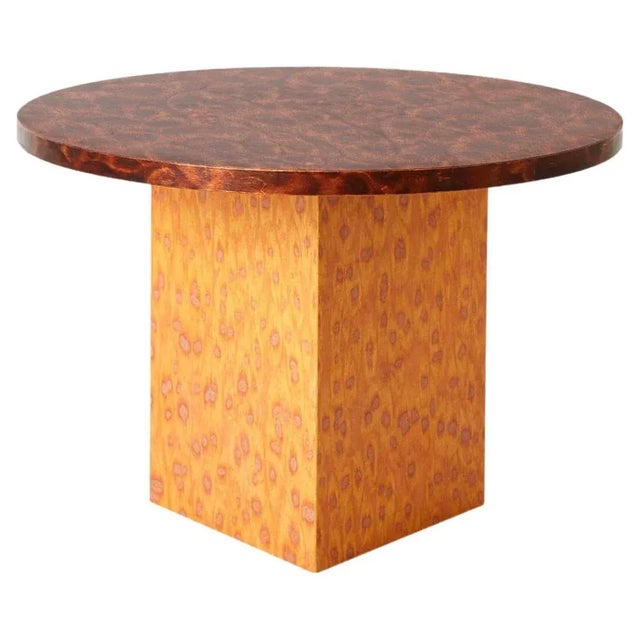 Contemporary Round Slim Osis Triangle Base Side Table by Llot Llov For Sale - Image 3 of 3