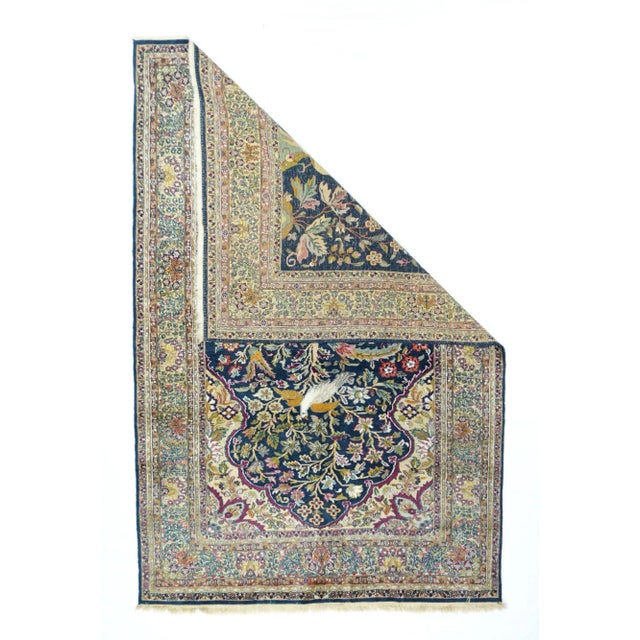 Persian Hand Knotted Persian Tabriz Wool & Silk Rug For Sale - Image 3 of 12