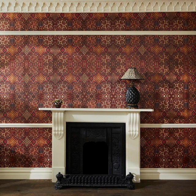 An intricate geometric print that conjures up a sense of traditional Eastern design, 'Mey Meh' was inspired by the pattern...