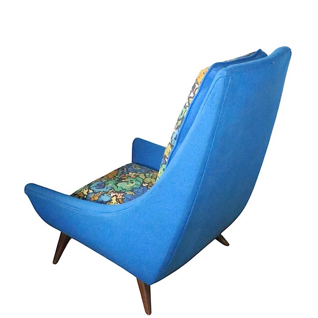 Mid-Century Modern Mid Century High Back Lounge Chair Attributed To Adrian Pearsall for Bassett, Circa 1950/70s For Sale - Image 3 of 12