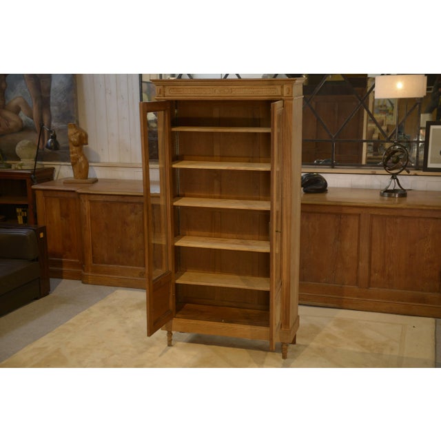 1950s Vintage Display Cabinet in Raw Oak, 1950s For Sale - Image 5 of 11